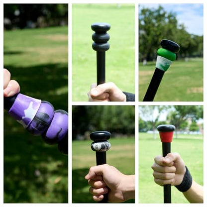 Bat Grip Choke Up Rings,Premium Choke Up Rings, Pressure Baseball Rings,Including: 8 Pack Choke up Rings, 2 Wrist Protectors - color: MIX COLOR