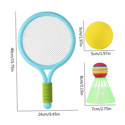 Tennis Ball and Racket Kids, Kids Tennis Racket Set Plastic Toddlers Badminton Racquet with Badminton Ball