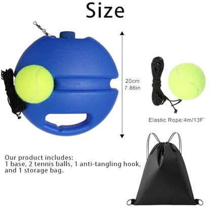 Tennis Buddy Trainer NextGen with Fillable Water Base - Portable Tennis Trainer Rebound Ball with Carry Bag & 2 Balls, Practice Equipment for Beginners, Backyard & Park (1)