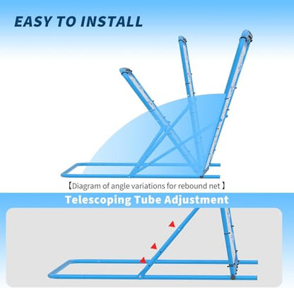 GAOMON Dual-Mode Soccer Goal Net and Soccer Rebounder Net, 4x4 Soccer Training Nets Quick-Switch Angle, for Kids Teens Adults Soccers Control, Passing, Practice