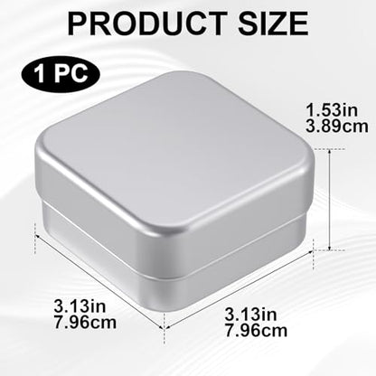 Aluminum Retainer Case, Orthodontic Denture Case with Holes, Portable Dental Mouth Guard Aligner Case for Women Men Traveling, Daily