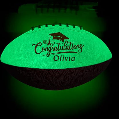 EDSG Custom Football Groomsmen Gifts 2026 Graduation Gifts for Him High School Personalized Footballs Junior Footballs Class of 2026 Full 12-Inch Football Gifts for Coach Dad Fan Birthday - color: Design 6