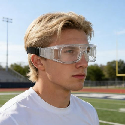 Sports Protection Goggles, Anti-Fog Lenses Goggle for Basketball, Pickleball - Sports Eyewear for Basketball Dribbling Training, Transparent