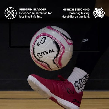 Senda Rio Premium Training Low-Bounce Futsal Ball, Fair Trade Certified - color: Pink, size: 2