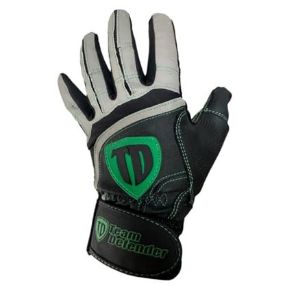 Team Defender Pro Series Padded TD Baseball Glove | Glove Protects Thumb | Rigid Rubber Thumb Mold Prevents Hyperextension, Hand Injuries - size: X-Large