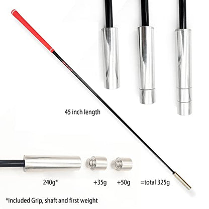 Golf Swing Speed Trainer Golf Training Aid and Correction for Strength Golf Warm-up Stick Tempo Flexibility Training Club, with 3 Different Weights