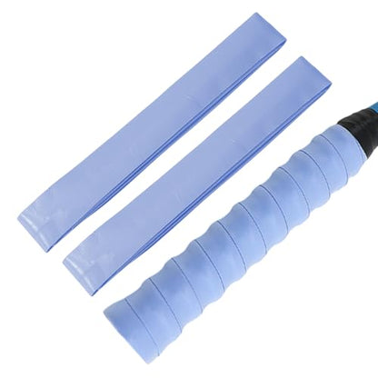 2 Pcs Tennis Racket Grip Tape, Dry Tennis Overgrip Tape, Anti-Slip Absorbent Grip, Racket Overgrip Tape - color: Sky Blue, size: Textured-43.3"x1"x0.03"