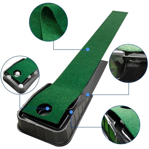 Golf Putting Matt with Ball Automatic Ball Return 85.04inchx8.66inch