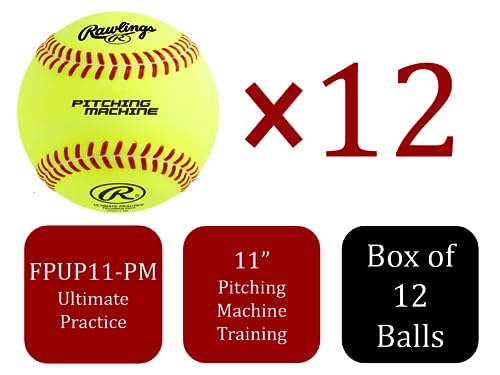 Rawlings | Ultimate Practice Softballs | For Use in Pitching Machines | 11" & 12" Options | 12 Count - style: 11"