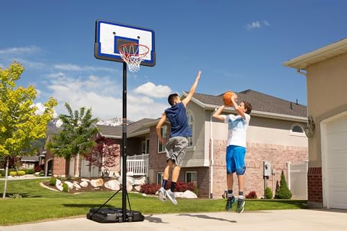 Lifetime Portable Basketball Hoop, Height Adjustable 7.5-10 Ft, Impact 44 Inch Backboard