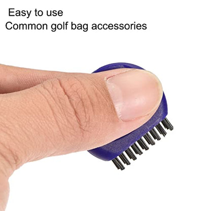 MECCANIXITY Mini Golf Club Brush Pocket Dust Groove Cleaner - color: Blue