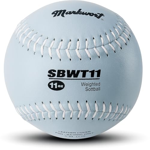 Markwort Weighted 12-Inch Softballs-Leather Cover - color: Grey