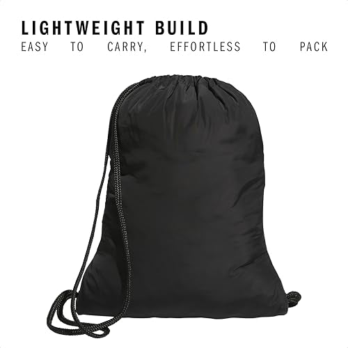 adidas Alliance Sackpack – Drawstring Backpack for Sports, Small Gym Bag - color: Black/3