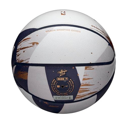 WILSON NBA Champagne Series Basketballs - color: White/Blue/Gold