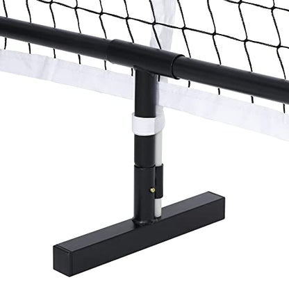 22FT Regulation Pickleball Net Set - Heavy Duty Metal Frame Portable Pickleball Net System with Carry Bag for Backyard, Driveway & Outdoor Games
