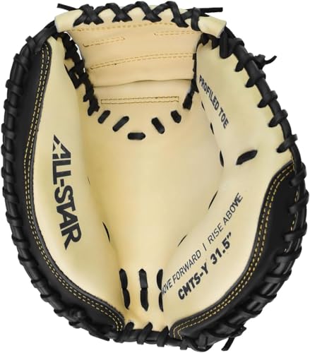 All-Star Top Star Series Catching Mitt - Left/Right Hand Throw - Adult and Youth Size - Baseball Glove, Catchers Mitt - color: brown, size: 33.5" ADULT