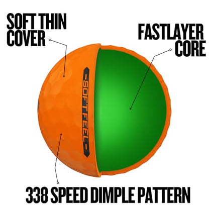 Srixon Soft Feel Golf Balls - color: Brite Orange, style: Softfeel 14