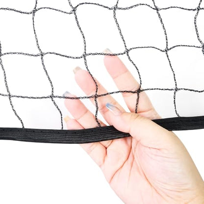 Aoneky 21ft Outdoor Replacement Portable Pickleball Net - Indoor Standard Regulation Pickleball Court Netting Only, Red