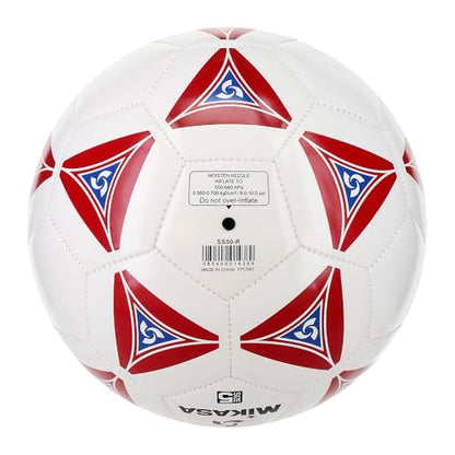 Mikasa Serious Soccer Ball - color: Red/white, size: 5