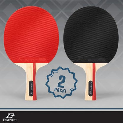 EastPoint Ping Pong Paddle Sets - Choose 2 Player Table Tennis Paddle Set, or 4 Player Deluxe Kit with Balls and Storage Case - style: 2 Paddles Only