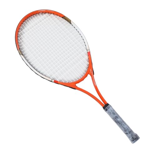 RiToEasysports 27 Inch Tennis Racket, Aluminum Alloy Nylon Recreational Racquet with Racket Bag, for Beginners Intermediate Players Adults Teens - color: Red