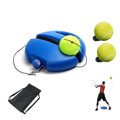 Fill and Drill Tennis Trainer,Solo Tennis Trainer Rebound Ball for Beginners,Self Practice Tennis Set with Anti Tangle String & Fillable Base,Portable Tennis Movement Trainer,for Parks,Backyard - color: #B