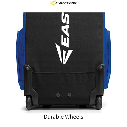 Easton | TRAVELER STAND-UP Wheeled Equipment Bag | Baseball & Softball | Multiple Colors - color: Black