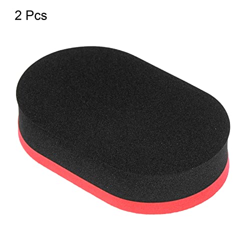PATIKIL Table Tennis Rubber Cleaner, 2 Pack Ping Pong Cleaning Sponge Paddle Cleaner Racket Care Soft, Red Black