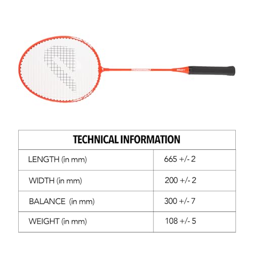 Boldfit Aluminium Badminton Racket With Full Cover Bag - Lightweight Wide Face Shuttle Bat for Match Play - Blue - color: Blue-Orange