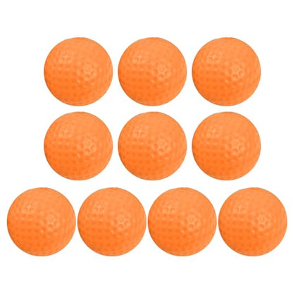 10Pcs Long Lasting Limited Flight Practice Golf Ball for Backyard Realistic Feel PU Practice Foams Flight Training - color: A