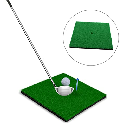 Golf Hitting Mat 30x30CM Indoor Golf Training Turf Pad Sturdy Grass Mat for Practice Suitable for Skill Levels