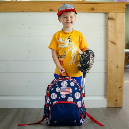 Choco Mocha TBall Bag for Toddler, Kids Baseball & Softball Backpack with Bat Holder - color: Dark Blue