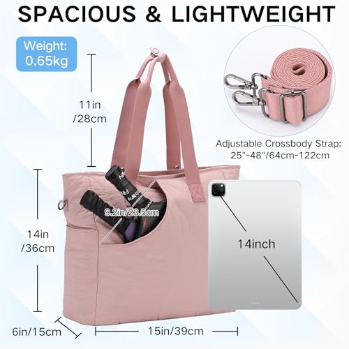 VASCHY Pickleball Tote Bags For Women With Fence Hook, Quilted Puffer Pickleball Paddle Holder Case Gym/Sports Tote