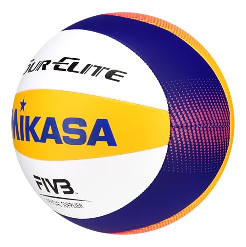 Mikasa Tour Elite Outdoor/Grass/Beach Volleyball Official Size Game Ball BV551E-WYBR