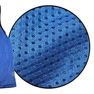 BlueDot Trading Adult & Youth Scrimmage Training Vests for Soccer, Basketball & More – Available in 1, 6, 12, 24 Packs - color: Blue, style: Adult 1 Pack