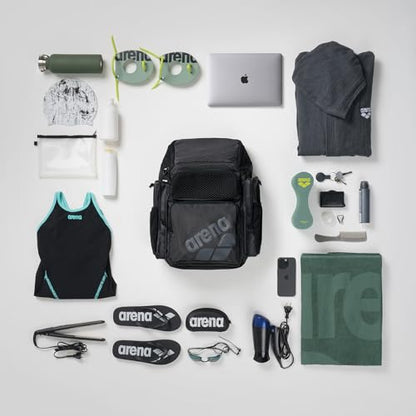 ARENA One Go Backpack Swimmer Athlete Daypack Large Size Equipment Swim Bag - color: Scratched