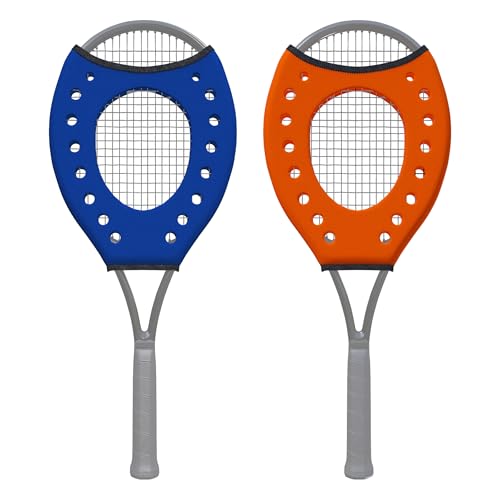 MR Sweet Spot Trainer, Tennis Racket Sweet Spot Trainer Protection Cover, Tennis Pointer Swing Training Aid Protection Cover Swing Training Aid for Starter, Set of 2