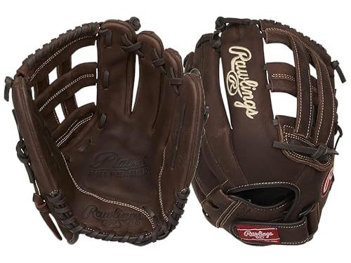 Rawlings | Player Preferred Adult Ball Glove | Baseball/Slowpitch Softball | Multiple Styles - color: Pro H-Web | Brown, size: 12.5" | Utility