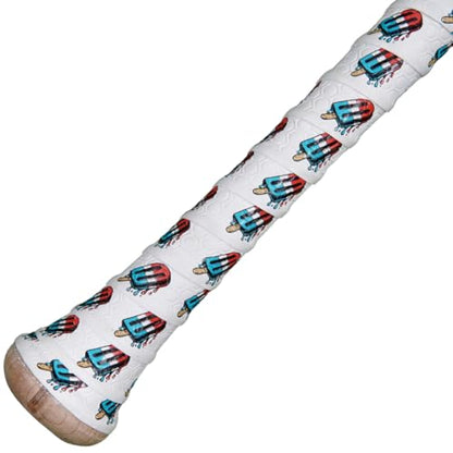 Bat Grip Tape for Baseball - Softball Precut and Pro Feel Bat Grip Tape Replacement - color: Patriotic Pop