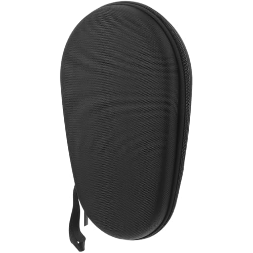 DOITOOL Table Tennis Paddle Bag Portable Eva Protective Storage Case Black Nylon Practical Racket Organizer for Ping Pong Paddle Storage