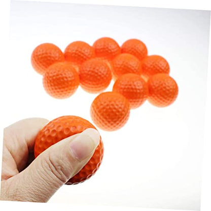 11pcs Pu Elastic Dimple Practice Golf Balls Soft Lightweight Durable Training Balls for Indoor and Outdoor Use for Daily Practice