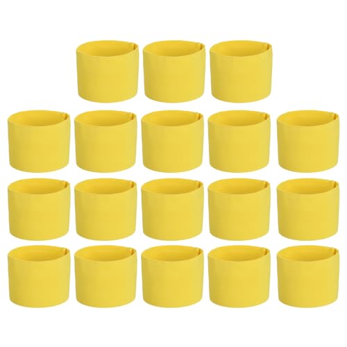 PATIKIL Soccer Captain Armband, Captain Arm Bands for Soccer Elastic Captain Arm Band Sports Captain Armbands for Youth Adult Football Team Training - color: Light Yellow