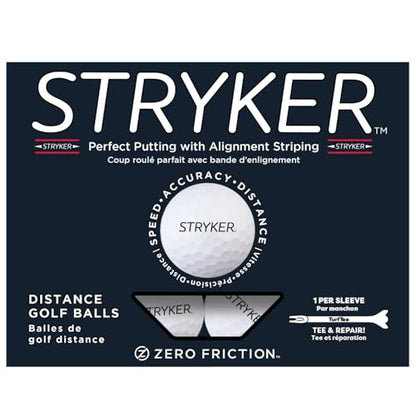 Zero Friction Stryker Golf Balls - style: One Dozen