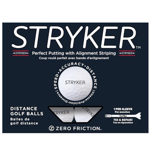 Zero Friction Stryker Golf Balls - style: One Dozen