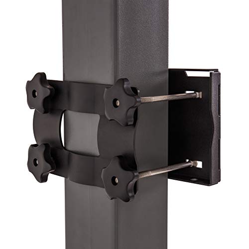 Silverback Junior Youth 33" Basketball Hoop with Lock ‘n Rock Mounting Technology Mounts to Round and Vertical Poles, Black (B8410W)