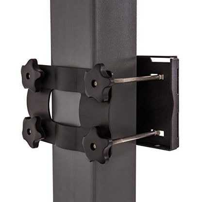Silverback Junior Youth 33" Basketball Hoop with Lock ‘n Rock Mounting Technology Mounts to Round and Vertical Poles, Black (B8410W)