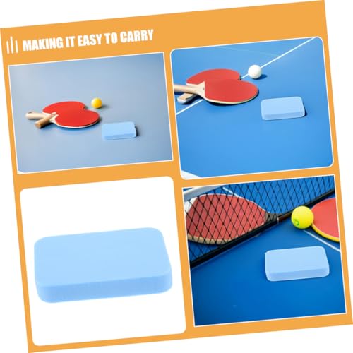 BESPORTBLE 2Pcs Table Tennis Paddle Cleaning Sponge Professional Racket Rubber Care Eraser Dual Sided Moisture Absorbent Durable PVA Rubber Cleaner for Racket Maintenance