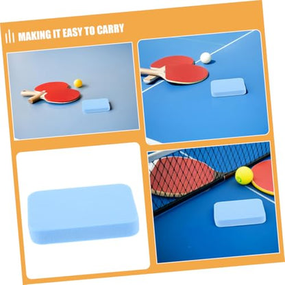 BESPORTBLE 2Pcs Table Tennis Paddle Cleaning Sponge Professional Racket Rubber Care Eraser Dual Sided Moisture Absorbent Durable PVA Rubber Cleaner for Racket Maintenance
