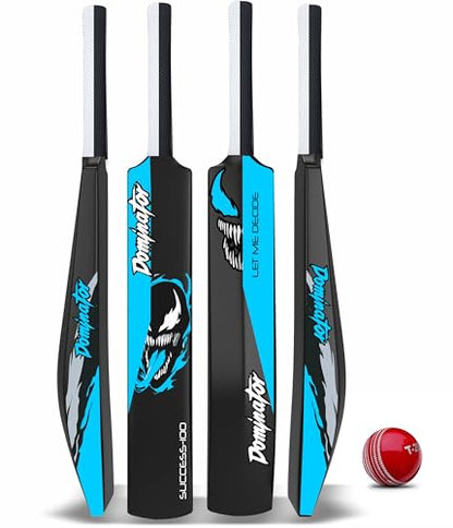 Jaspo Dominator Venom Edition 34 Inches Plastic Cricket Bat,Ball Octopus Gripbest for Practicing- to Play with Soft Rubber, Tennis Wind Ball.