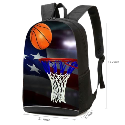 CAIWEI American Football Backpack School Bag (basketball 2) - color: Basketball 2, size: 17.2*11.7*5.5 Inch
